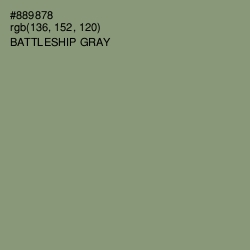 #889878 - Battleship Gray Color Image
